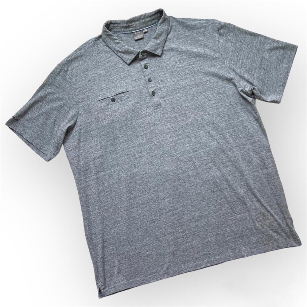 Ping Grey Short Sleeves Pullover Golf Polo Shirt Men’s Size XXL